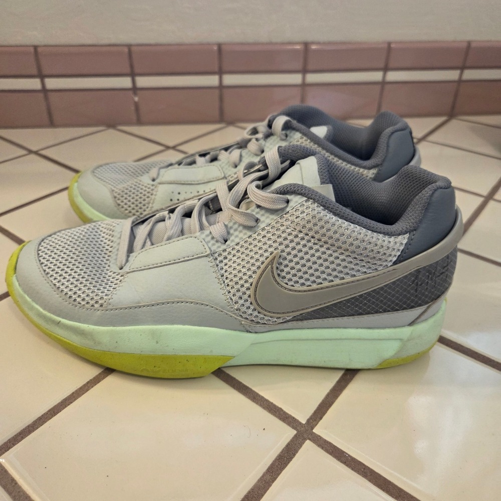 Nike Ja 1 Day One Basketball Shoes Soft Grey Cool Grey FQ4796-003 Mens 7.5